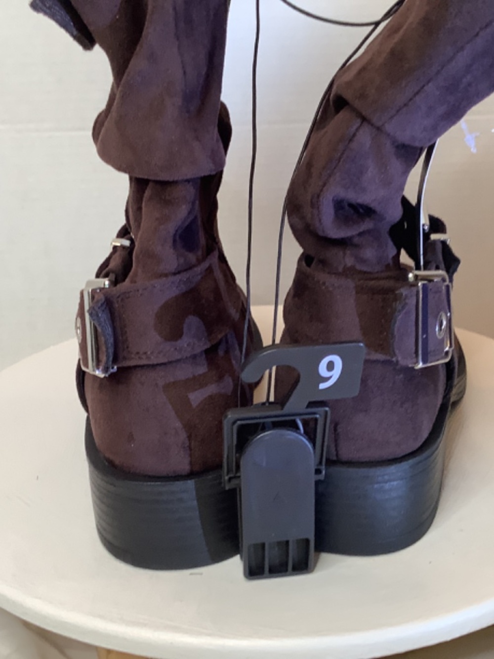 NWT No Boundaries suede Brown Moto Calf Boots - Picture 14 of 17